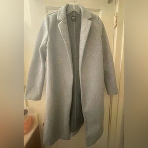 Zara Gray Marl Lapel Coat